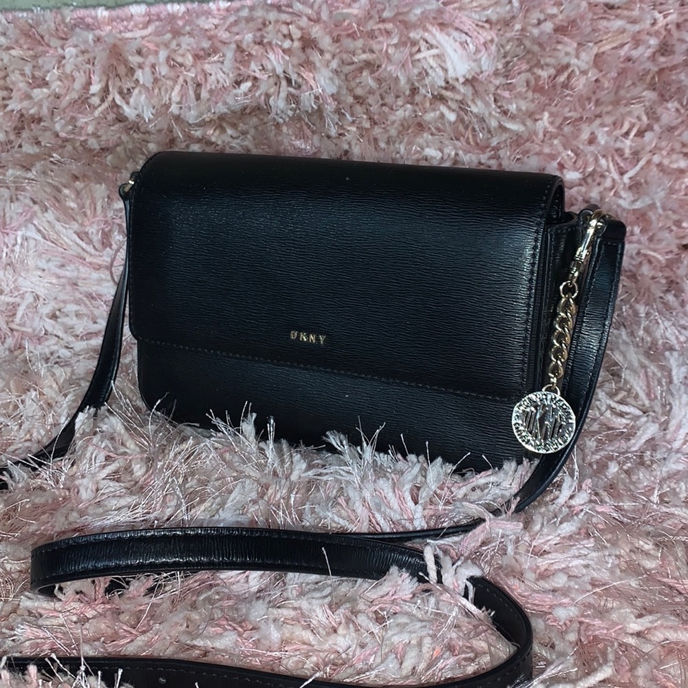 DKNY crossbody purse with an extra little DKNY bag